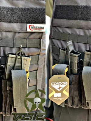 PORTACARGADOR DOBLE CON SISTEMA MOLLE