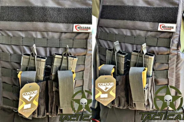 PORTACARGADOR DOBLE CON SISTEMA MOLLE