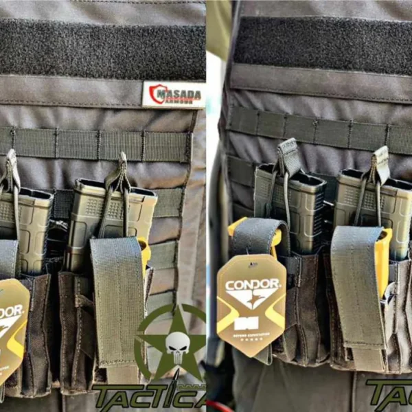PORTACARGADOR DOBLE CON SISTEMA MOLLE