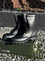 BOTA ALTAMA NEGRA DE CUERO