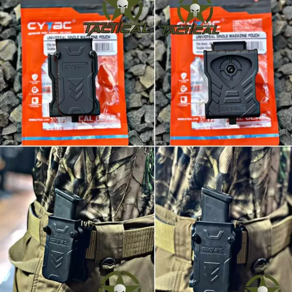 PORTACARGADOR DE UNO, FITS 9MM, 40, 45 CALIBER