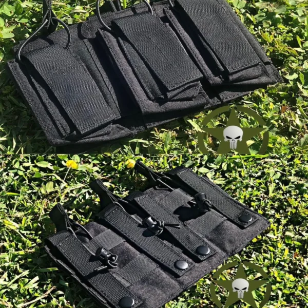PORTACARGADOR TRIPLE PARA FUSIL