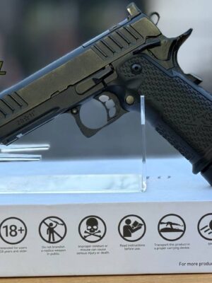 Pistola de airsoft EMG Helios Staccato con licencia P 2011 con retroceso de gas (modelo: empuñadura VIP / estándar / solo pistola)