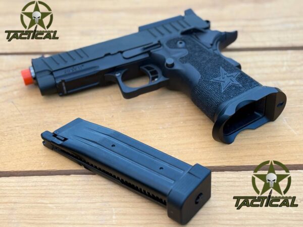 Pistola de Airsoft T8 con retroceso de gas C2 Compact 2011, 6 mm ProShop Staccato con licencia