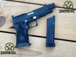 Pistola de Airsoft T8 con retroceso de gas C2 COMP SOC 2011, con licencia 6mmProShop Staccato y compensador de boca