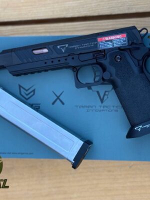 Pistola de Airsoft Combat Master Alpha Optic Ready 2011 con licencia EMG TTI