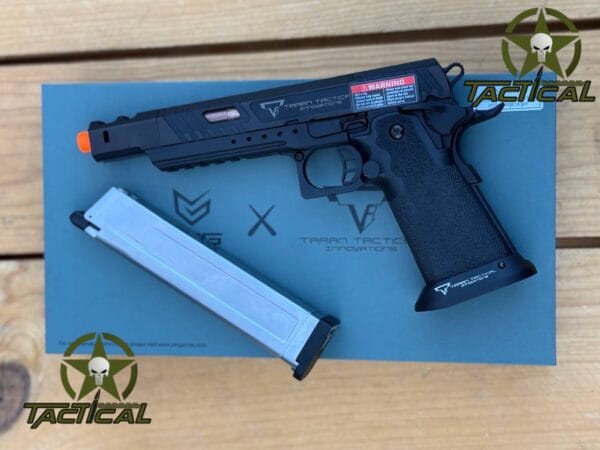 Pistola de Airsoft Combat Master Alpha Optic Ready 2011 con licencia EMG TTI