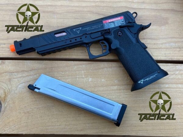Pistola de Airsoft Combat Master Alpha Optic Ready 2011 con licencia EMG TTI
