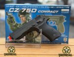Pistola de gas Airsoft de CO2 compacta CZ75D de alta potencia con licencia ASG