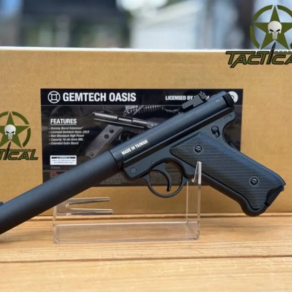 Pistola airsoft de gas Gear Gemtech Oasis de alta potencia de 400 FPS