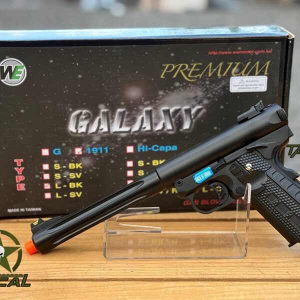 Pistola de airsoft WE-Tech Galaxy 1911 con retroceso de gas
