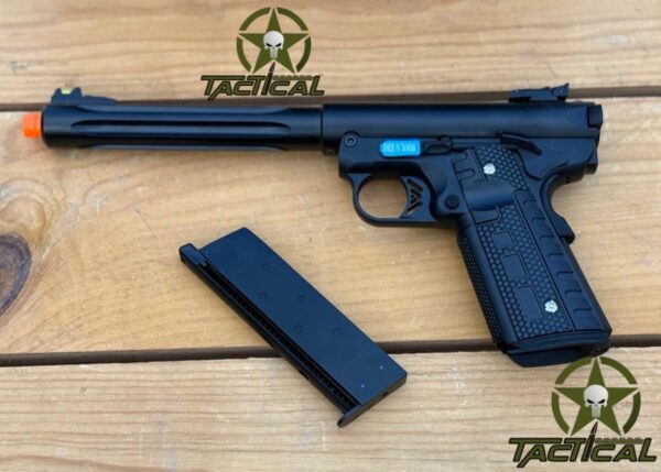 Pistola de airsoft WE-Tech Galaxy 1911 con retroceso de gas