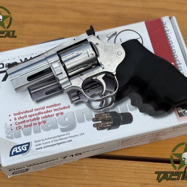 Revólver de aire comprimido ASG Dan Wesson 715 de 4,5 mm con CO2