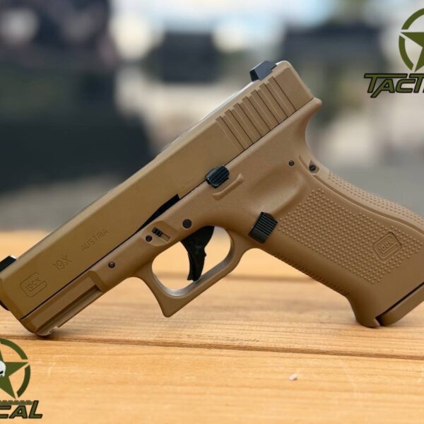 Pistola de aire comprimido Umarex GLOCK G19X de tamaño completo con retroceso de CO2 (pistola de aire comprimido calibre .177)