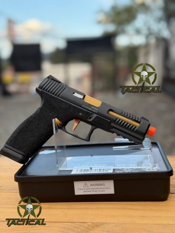 Pistola airsoft de combate adaptable APS X-CAP "Spyder" de CO2, con retroceso de aire comprimido