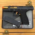 Pistola airsoft de combate adaptable APS X-CAP "Spyder" de CO2, con retroceso de aire comprimido