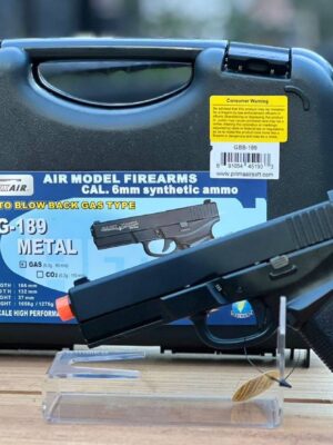 Pistola de Airsoft retroceso de gas verde estilo HFC 189