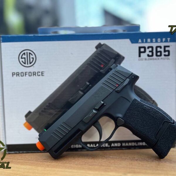 Pistola SIG Sauer ProForce P365 con corredera metálica completa, de CO2