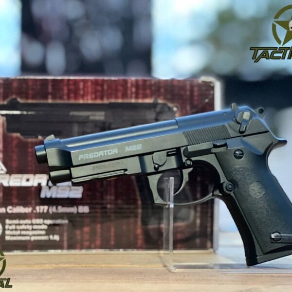 Pistola de aire comprimido Matrix Predator M9 de 4,5 mm y CO2 sin retroceso