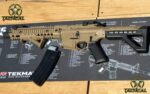 Rifle de aire comprimido Crosman DPMS SBR totalmente automático con retroceso de CO2, calibre .177 (color: Tierra oscura mate)