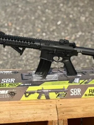 Rifle de aire comprimido Crosman DPMS SBR totalmente automático con retroceso de CO2, calibre .177