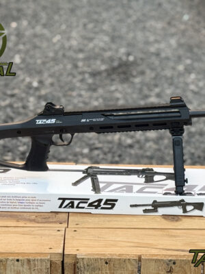 Rifle de francotirador de aire comprimido ASG TAC 4.5 de 4,5 mm con bípode y propulsado por CO2
