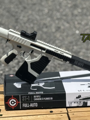 Rifle de aire comprimido Crosman ST1 .177 Select Fire CO2 con retroceso y mira de punto rojo
